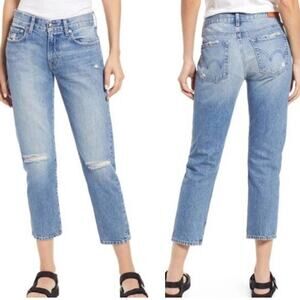 Edwin Womens Kali Ankle Straight Leg Jeans - Quest Light Wash - Size 26 - $218